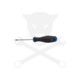 Csavarhúzó torx - lyukas -  T7 - 60 mm - BGS
