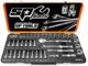 Dugókulcs készlet 3/8" 6 lap 6-22 mm + rátűzőkulcsok 39 db-os SP Tools